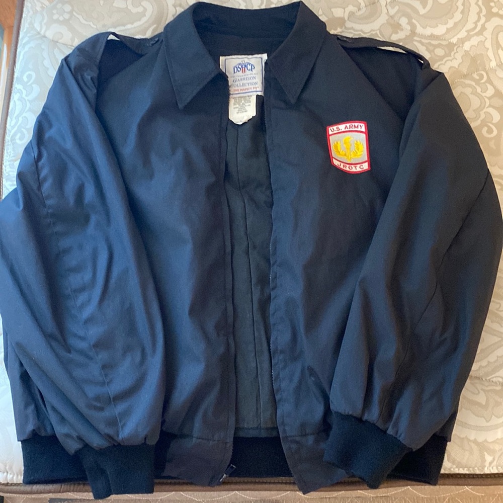 US ARMY JROTC vintage bomber jacket with removable insulator vest.